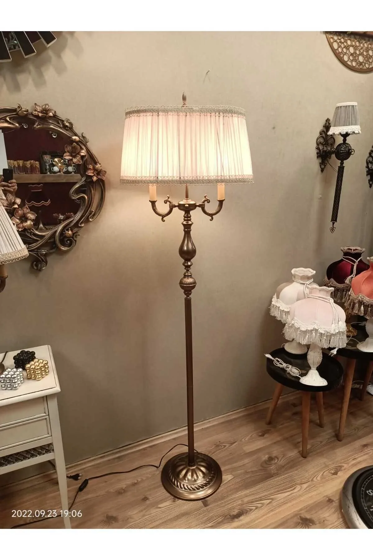 Ottoman Lambader BRONZ Ayak VİZON Şapka 170cm.