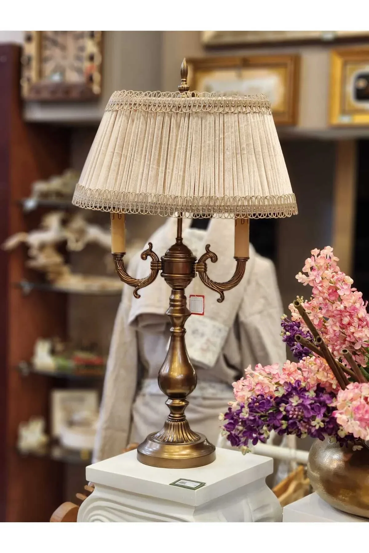 Ottoman Abajur Vizon Başlık 73x43cm.