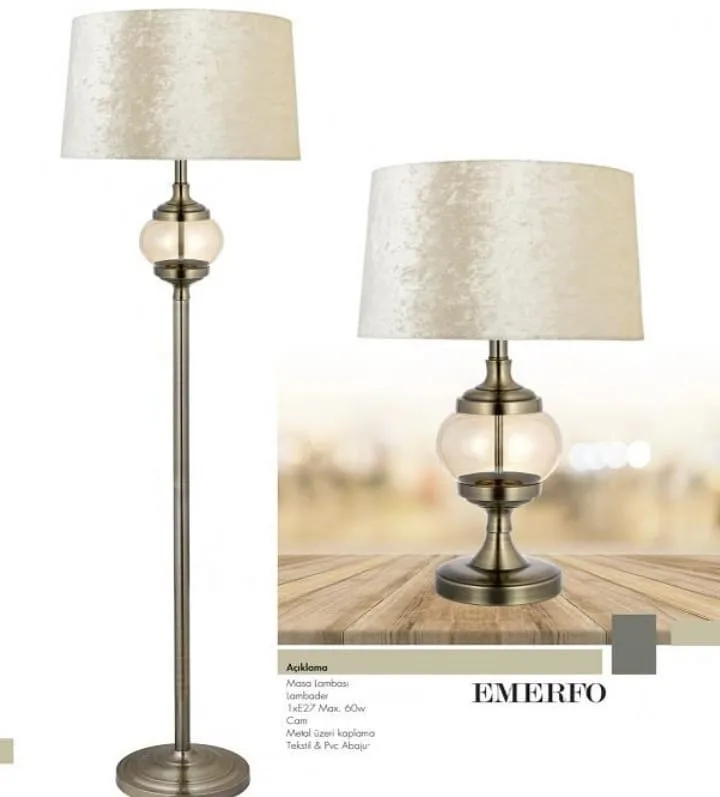 Emerfo Lambader ve Emerfo Bronz Abajur