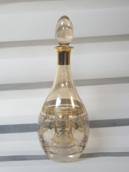 Simona Karaf Sürahi Su Şişesi Gerçek Altın İşlemeli