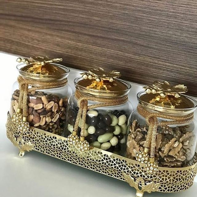 Kavanoz Seti 3'lü Standlı